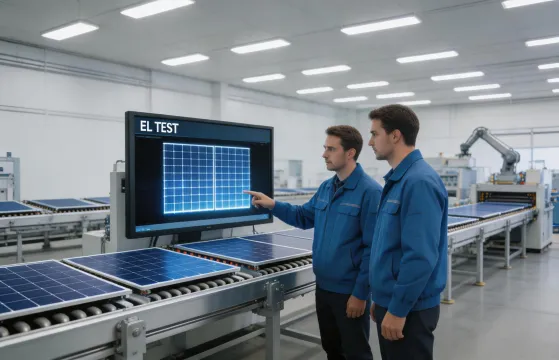 PV module factory quality line