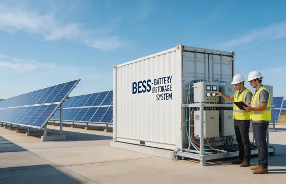 Solar plus storage site commissioning
