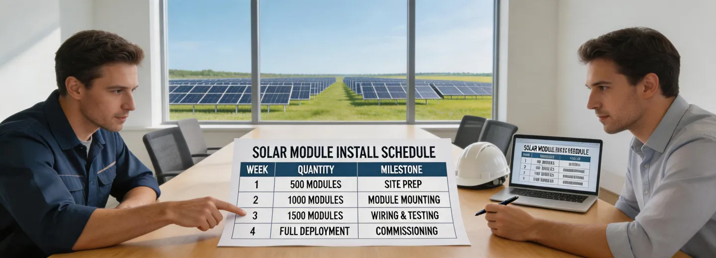 Solar project service planning